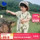 迷你巴拉男童寶寶連體衣夏季萌趣時(shí)尚酷帥工裝風(fēng)爬服
