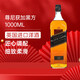 尊尼獲加（JOHNNIE WALKER）【國際 裸瓶 有碼】送禮黑方黑牌 12年 蘇格蘭 調和型威士忌700ml 尊尼獲加黑方- 1000mL