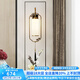 經典茗家照明 新中式全銅壁燈創(chuàng)意客廳背景墻過道床頭現(xiàn)代中國風禪意墻壁燈 單頭/大號祥云【三色調光】