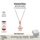 潘多拉（PANDORA）櫻飛舞春項(xiàng)鏈套裝玫瑰金色旋轉(zhuǎn)櫻花輕奢七夕情人節(jié)禮物送女友