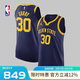NIKE耐克NBA夏季-金州勇士隊(duì)庫里男子球衣籃球服速干運(yùn)動(dòng)背心 藏青色 L