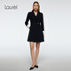 Laurèl25秋新款職場(chǎng)氣質(zhì)西裝連衣裙女LWD363Y01100 經(jīng)典黑 S