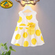 G.duck女寶寶連衣裙夏裝嬰兒公主裙棉夏季0-1-2歲兒童女童裙子衣服薄3 紫色 045款黃色 90cm 參考體重19-24斤
