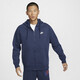 耐克（NIKE）男冬季連帽夾克外套加絨保暖 休閑運動 BV2646-410藏青XXL