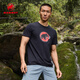 猛犸象（MAMMUT）Core 男子舒適休閑經(jīng)典時(shí)尚紅標短袖T恤 黑色 XL