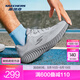 斯凱奇（Skechers）搖搖鞋｜2025春夏男女款復(fù)古時尚跑步鞋休閑鞋耐磨舒適透氣 灰色/炭灰色/GYCC 41