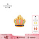 鉆石世家  小金冠 轉(zhuǎn)運(yùn)珠足金吊墜3D硬金琺瑯皇冠黃金掛墜 生日禮物送女友 彩色公主桂冠 0.37g（±0.03g）
