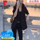 皮爾卡丹（pierre cardin）小個(gè)子顯瘦女士小西裝外套女裝2024新款春秋高級感氣質(zhì)西服上衣 黑色 M （建議100斤-113斤）