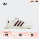 adidas NY 90 STRIPES經(jīng)典運動板鞋男女春季新款阿迪達斯三葉草 漢玉白/紅色/金色   37
