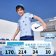 NIKE3BRAND 耐克吸濕透氣短T+短褲2件套25年夏季男女童滿印彈力套裝