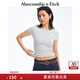 ABERCROMBIE & FITCH女裝25夏季新款美式百搭圓領(lǐng)短袖T恤KI139-5273 淺灰色 S (165/92A)