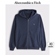 ABERCROMBIE & FITCH男裝女裝情侶裝25春季經(jīng)典小麋鹿運(yùn)動風(fēng)寬松連帽衛(wèi)衣KI122-5251 海軍藍(lán) S (175/92A)