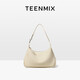 天美意（TEENMIX）女包頭層牛皮單肩包大容hobo包斜挎包生日情人節禮物送女友