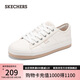 斯凱奇（Skechers）女鞋夏季厚底增高板鞋帆布鞋舒適輕便防滑休閑鞋低幫鞋114664