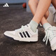 adidas ENTRAP休閑低幫運動板鞋男女少年感復古籃球鞋阿迪達斯 白色/黑色/礬土棕     38