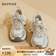 達(dá)芙妮老爹鞋女春秋2025新款百搭厚底小個子增高休閑鞋透氣運動鞋子女