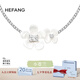 HEFANG何方珠寶小蒼蘭花簇項(xiàng)鏈鎖骨鏈輕奢高級(jí)感七夕情人節(jié)禮物送女友 白色