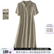 絲柏舍波點(diǎn)連衣裙2025夏裝新款女裝時(shí)尚簡(jiǎn)約中長款短袖襯衫裙