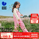迷你巴拉寬松牛仔背帶褲女童寶寶柔軟甜美背帶褲長褲春秋新品