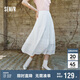 森馬（Semir）半身裙女松緊腰A字裙氣質(zhì)夏季2025拼接蕾絲波點長裙109325120005