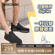 斯凱奇（Skechers）七夕禮物閃穿鞋男鞋夏季透氣休閑健步鞋一腳蹬運(yùn)動(dòng)鞋布鞋118306