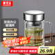 GIANXI玻璃杯雙層高硼硅夏季帶把手杯耐高溫泡茶杯水杯子節(jié)日禮物