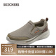 斯凱奇（Skechers）男鞋冬季保暖健步鞋通勤商務(wù)鞋軟底舒適一腳蹬休閑鞋運動鞋210808