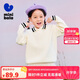 迷你巴拉【綿綿衫】男女童2024冬新品翻領(lǐng)針織衫保暖毛衣