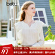 百圖betu女裝春季新款襯衫法式溫柔氣質(zhì)荷葉邊長(zhǎng)袖襯衫女2302T32 淺杏色 S