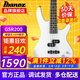 Ibanez依班娜電貝斯GSR200B/280QA主動(dòng)GSR320被動(dòng)bass電貝司新手初學(xué) GSR200-PW 珍珠白