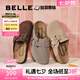 百麗（Belle）【張凌赫同款】半島吐司1代勃肯鞋女商場款包頭拖D5W1DBH5預(yù)售 灰色 （1代升級款） 36