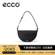 愛步（ECCO）七夕禮物  單肩包 牛皮包包通勤包包餃子包 中號斜挎包9107952 黑色910795290000