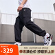 耐克（NIKE）男運(yùn)動(dòng)褲 夏季超薄 戶外工裝褲 直筒梭織HJ1991-010黑色 L