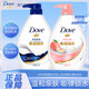 多芬（Dove）沐浴露乳液持久留香氛水滋潤男女士成人正品牌官方店 深層1kg+彈潤1kg