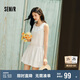 森馬（Semir）連衣裙女方領(lǐng)抽繩無袖背心裙可愛2025夏季波點(diǎn)花苞裙107425114061