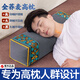 茶禮世家全蕎麥枕頭蕎麥皮枕芯成人睡眠枕頭純蕎麥殼頸椎枕硬枕頭男士高枕 高級灰（竹節麻）蕎麥高枕 大號