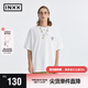 英克斯（inxx）APYD 潮牌基礎(chǔ)簡(jiǎn)約多色短袖情侶休閑寬松T恤APE2010753 白色 M