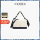 COOGI包包女款2025年品牌輕奢侈女士包包生日七夕情人節(jié)禮物送女友老婆 米白色 精美禮盒送禮有面