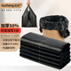 固成背心垃圾袋黑色32*60cm150只單面1.5絲 垃圾袋加厚黑色塑料袋