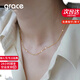 Grace Girl波光閃片項(xiàng)鏈女設(shè)計(jì)感簡(jiǎn)約ins風(fēng)素鏈輕奢疊戴鎖骨鏈送女朋友禮物 波光閃片項(xiàng)鏈