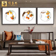云儒唐樊客廳裝飾畫(huà)沙發(fā)背景墻畫(huà)蘇繡掛畫(huà)事事如意新中式純手工刺繡三聯(lián)畫(huà) 事事如意 裝框75*75cm*3幅