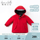 戴維貝拉（DAVE＆BELLA）女童羽絨服男童90絨保暖羽絨衣兒童冬裝幼兒新年寶寶冬季外出服 中國紅DB16448 110 cm（建議身高100-110cm）