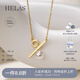 helas赫拉百分號Akoya海水珍珠項(xiàng)鏈18K金單珠吊墜年輕送女友生日禮物 18K黃金色 5.0-5.5mm