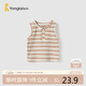 童泰（TONGTAI）嬰兒背心夏季寶寶衣服兒童外出上衣坎肩TS42X503-DS咖色90cm