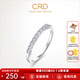 CRD克徠帝【現(xiàn)貨閃發(fā)】情韻鉆石排戒婚戒結(jié)婚訂婚鉆戒群鑲戒指 PT950鉑金 共約8分