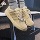 adidas ENTRAP美式校園風(fēng)運(yùn)動(dòng)板鞋少年感復(fù)古籃球鞋男女阿迪達(dá)斯 淺芥末綠/深綠JS3007   42