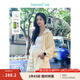 茵曼（INMAN）UPF50+防曬服薄荷曼波短外套2025夏季女裝新款拉鏈連帽百搭上衣 杏色 S