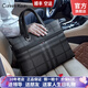 Cohnim kevin奢侈品男士公文包手提電腦文件單肩斜跨包送男友老公生日七夕禮物 【時尚英倫風】條紋黑c01831 小包 13英寸