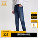 卡賓男裝潑墨印花牛仔褲24秋新款修身褲通勤商場同款I3243116003 蔚藍色47 XL (180) 82A/XL