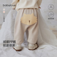 babylove嬰兒大PP褲秋冬加絨保暖寶寶長(cháng)褲高腰護肚外穿百搭休閑褲 海鷗灰 90 cm